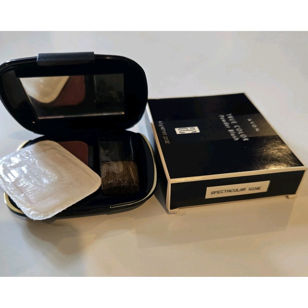 NEW AVON true color BLUSH powder Discontinued 1997 Spectacular Wine .22 Oz